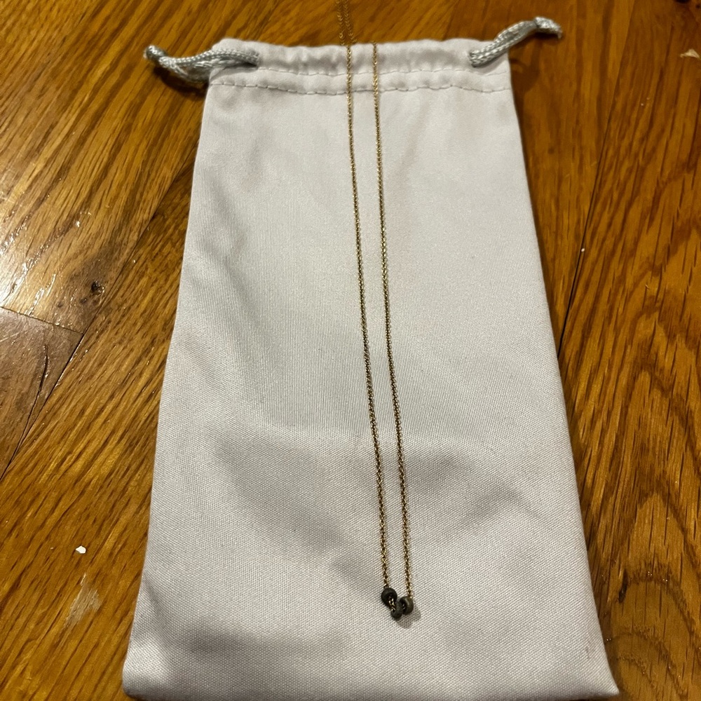 GOLD CHAIN W. GUNMETAL PENDANTS